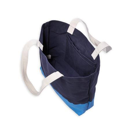 M. CARTER CO. - Wave Bottom Tote - Navy M. CARTER CO. - Wave Bottom Tote - Navy