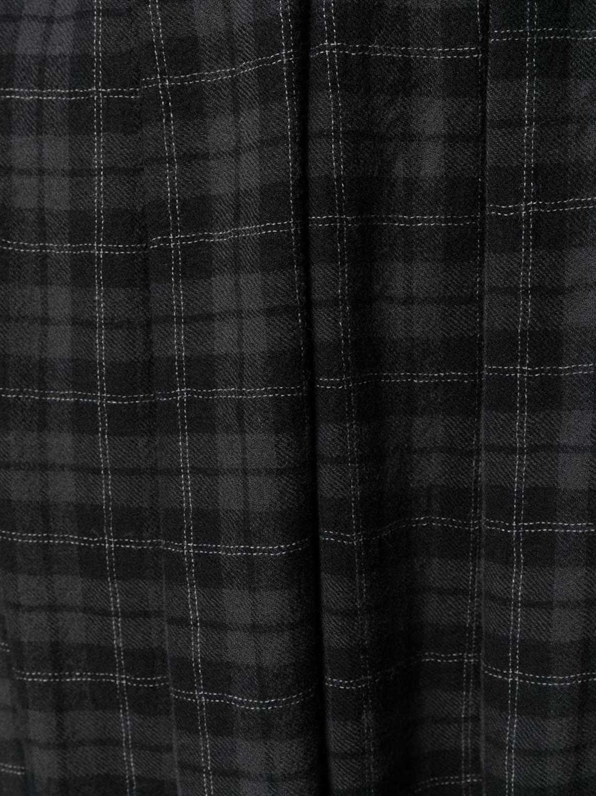 a punto b wool pleated plaid skirt with pockets - Image 3 of 3