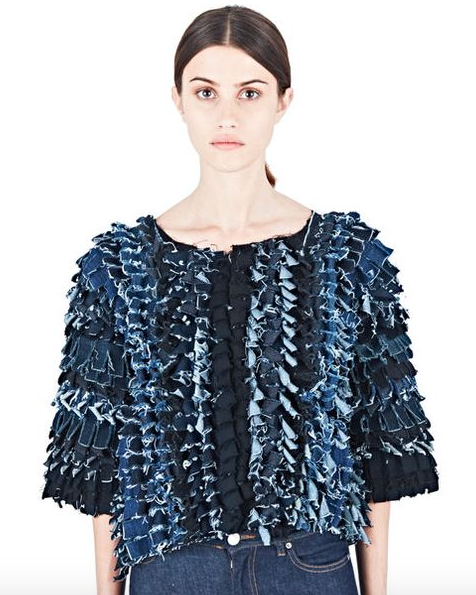 Alexa Stark Denim Shag Pull-over Alexa Stark Denim Shag Pull-over