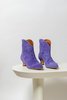 Paris Texas Velour Rounded Ankle Boot - lilac - Thumbnail 4