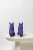 Paris Texas Velour Rounded Ankle Boot - lilac - Thumbnail 5