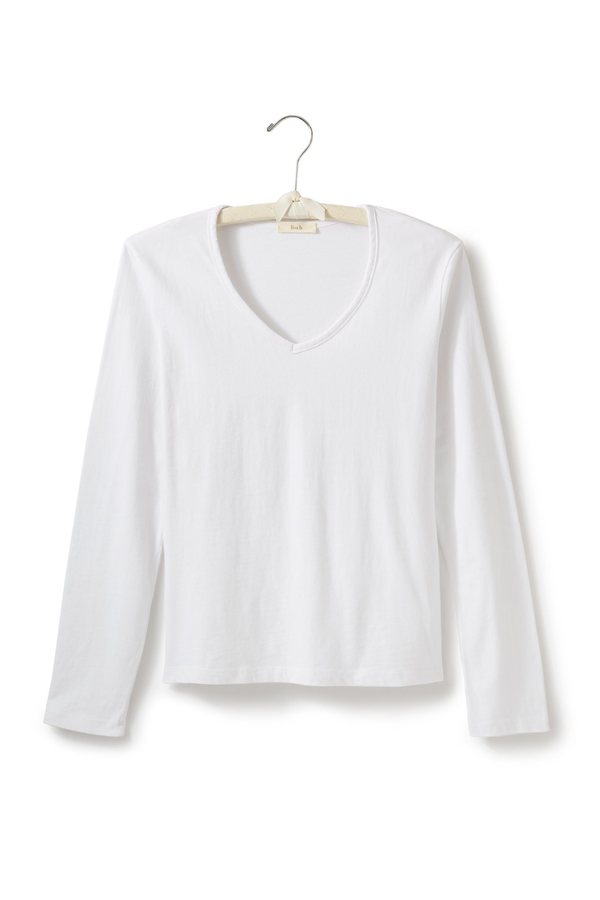 Lisa B. cotton long sleeve relaxed v-neck t-shirt Lisa B. cotton long sleeve relaxed v-neck t-shirt
