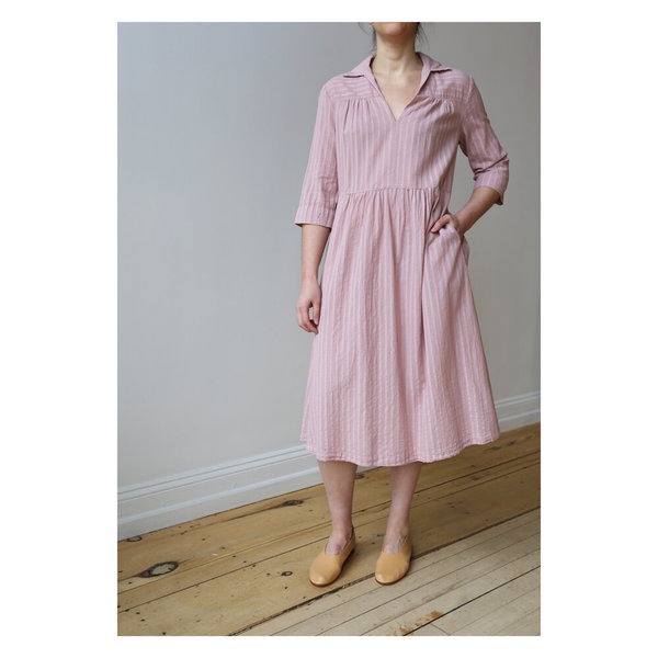 Raquel Allegra Tiered Peasant Dress - Nude Pink | Garmentory