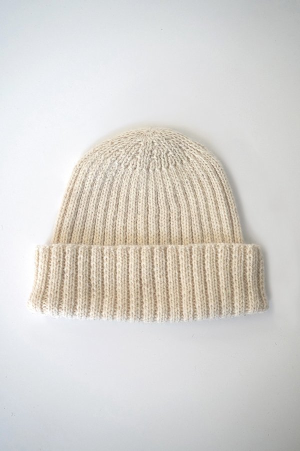 Solosix Essential Rib Beanie - Ecru Solosix Essential Rib Beanie - Ecru