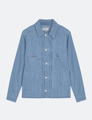 YMC Kit Denim Shirt - Indigo Bleach YMC Kit Denim Shirt - Indigo Bleach