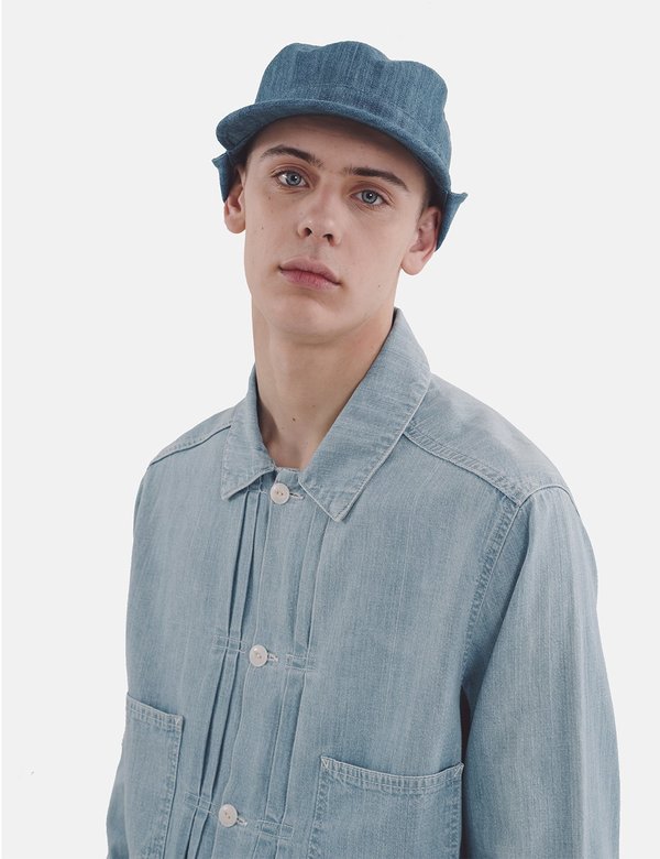 YMC Kit Denim Shirt - Indigo Bleach YMC Kit Denim Shirt - Indigo Bleach