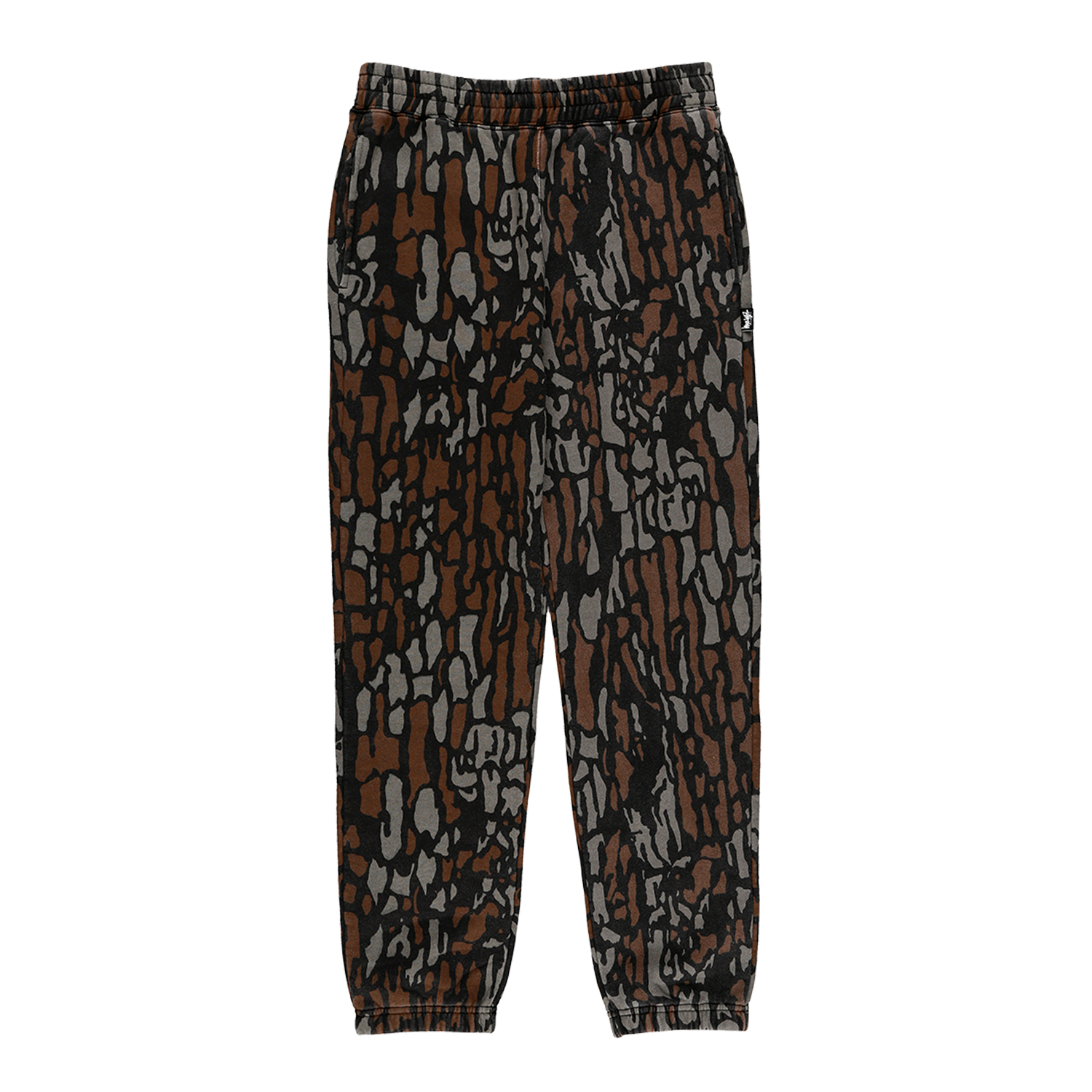 Stussy Tree Bark Sweatpant - Brown 