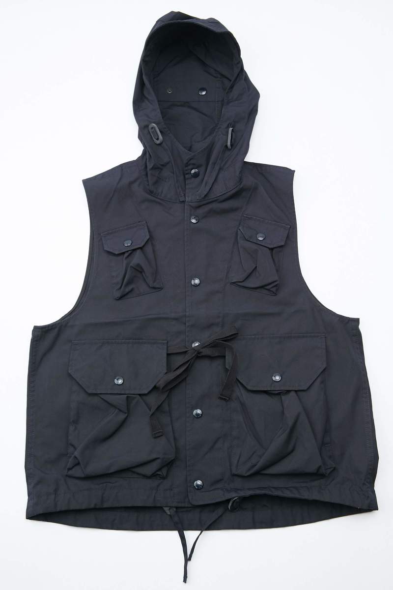 Engineered Garments PC Poplin Field Vest - Dark Navy