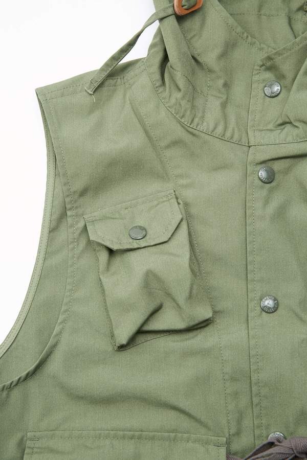 Engineered Garments PC Poplin Field Vest - Olive | Garmentory