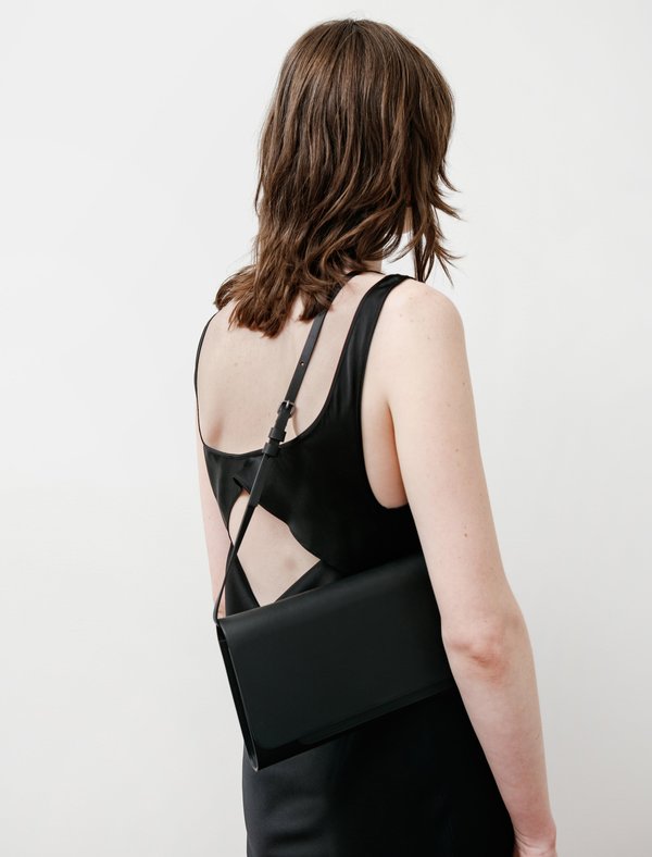 Isaac Reina Double Flap Clutch - Black/Natural | Garmentory