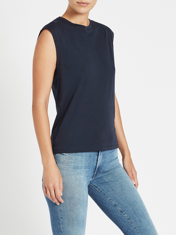 FRAME Denim Le Mid Rise Muscle Tank - Navy FRAME Denim Le Mid Rise Muscle Tank - Navy