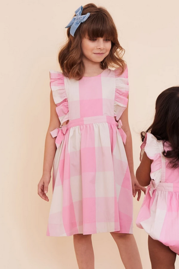 Kids Pink Chicken Amy Dress Kids Pink Chicken Amy Dress