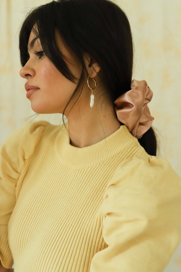 En Saison Puff Sleeve Sweater - Yellow En Saison Puff Sleeve Sweater - Yellow