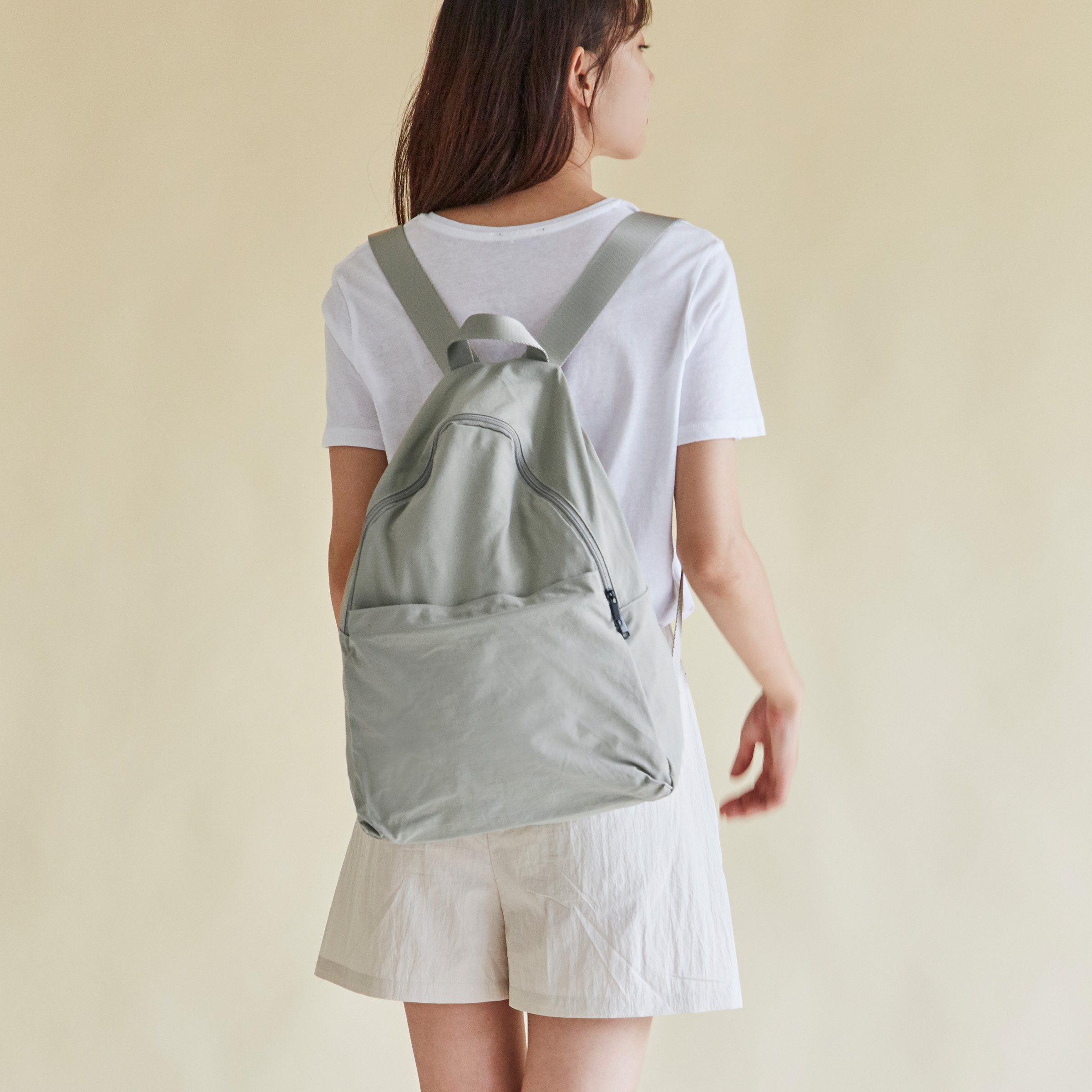 Unisex Poketo Packable Backpack Dove Gray Garmentory