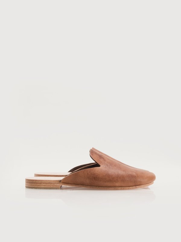 soft leather mules