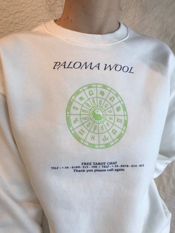 Paloma Wool Hotel Tarot Sweatshirt - Off White Paloma Wool Hotel Tarot Sweatshirt - Off White