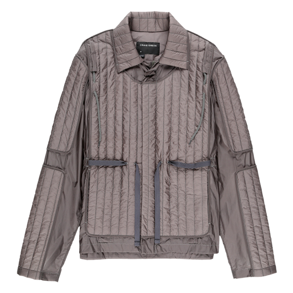 CRAIG GREEN Quilted Skin Jacket - gray | Garmentory