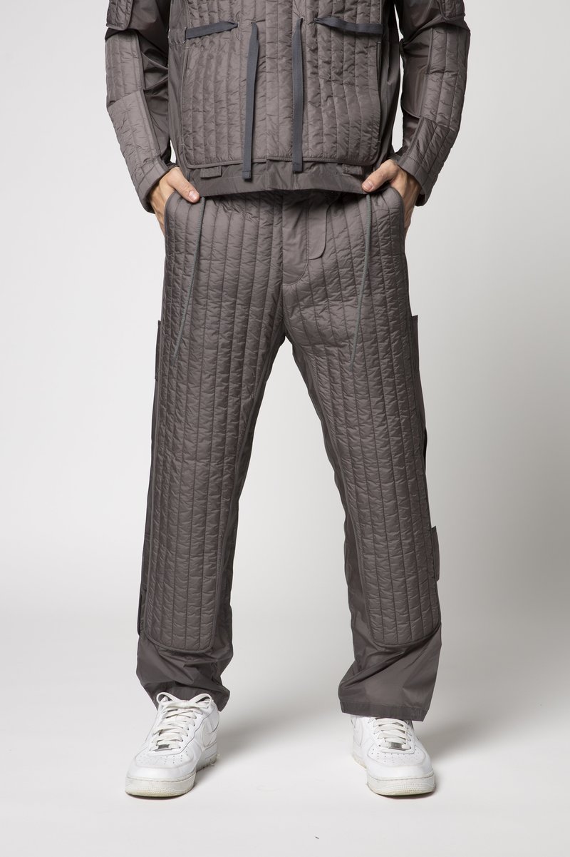 CRAIG GREEN Quilted Skin Trousers - gray | Garmentory