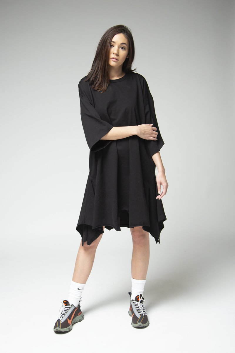 ワンピース MM6 MAISON MARGIELA Woman Dress Black S52DA0058M20050 900 MM6 Maison Margiela T-Shirt Dress - black | Garmentory