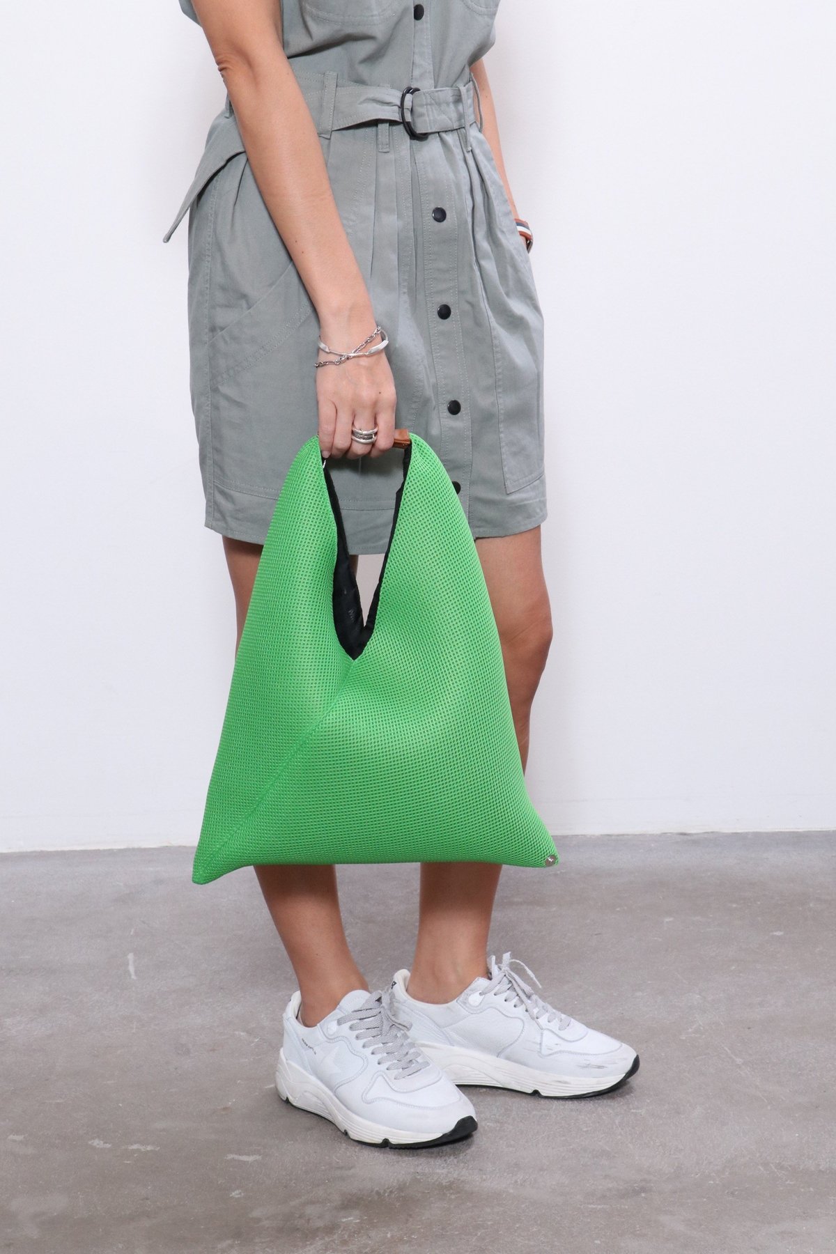 MM6 Maison Margiela Japanese Net Mesh Bag - Apple Green | Garmentory