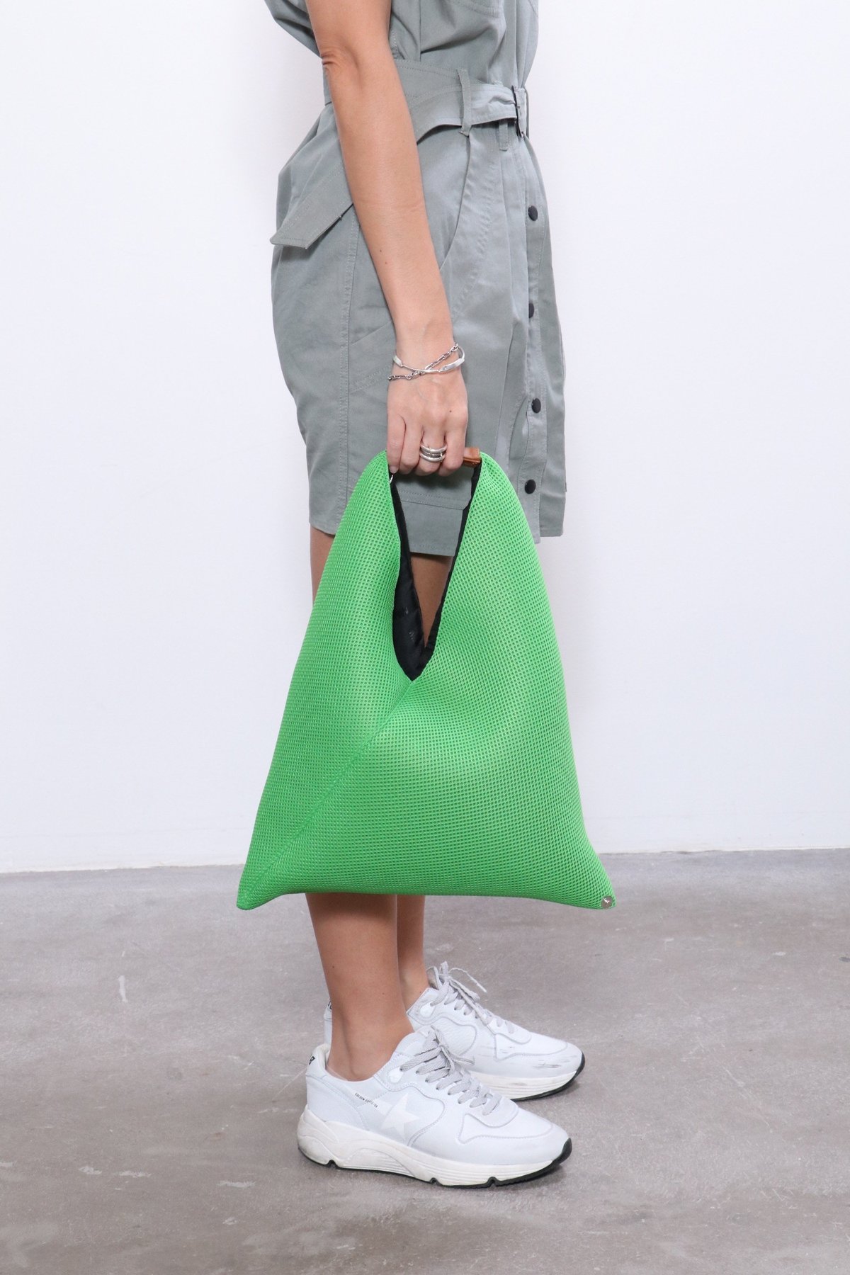 MM6 Maison Margiela Japanese Net Mesh Bag - Apple Green | Garmentory