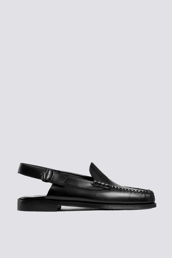 Hereu Raiguer Slingback Moccasin - Black | Garmentory