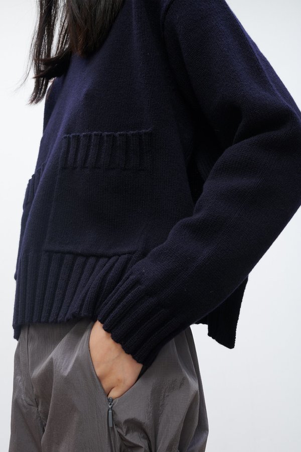 Studio Nicholson Nieto Knit Top - Dark Navy | Garmentory