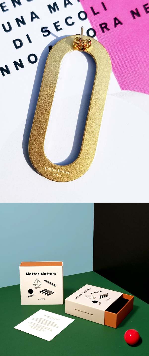 Matter Matters Acrylic Oval Earrings Matter Matters Acrylic Oval Earrings