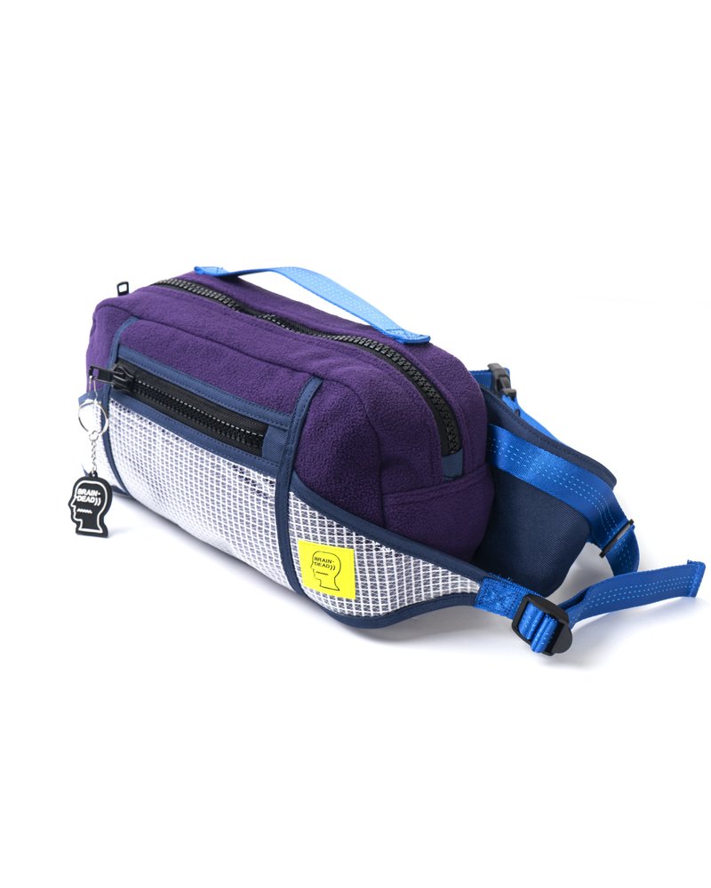 BRAIN DEAD Sherpa Rush Hour Fanny Pack - Purple/Navy