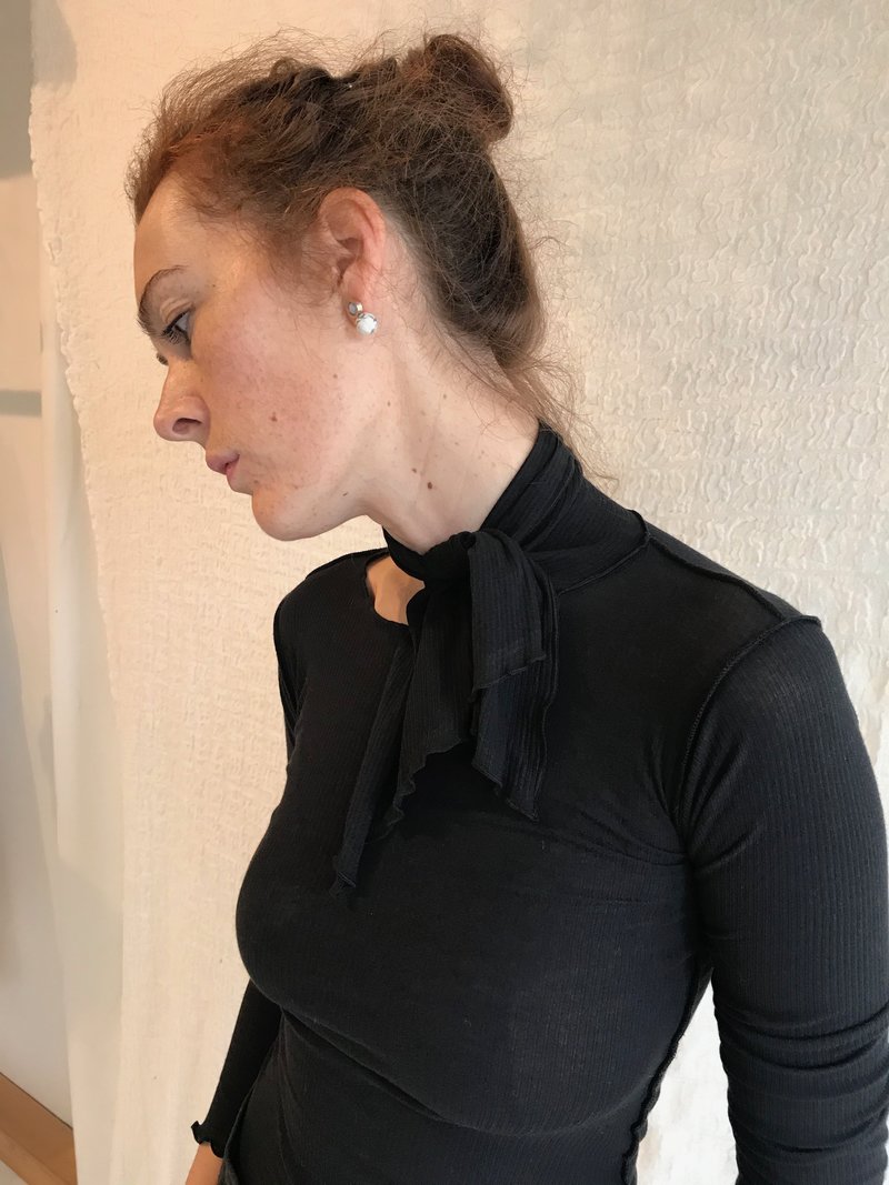 トップス BASERANGE Pava Long Sleeve - Cotton Rib Baserange Pava Long Sleeve Cotton Rib top - Black | Garmentory