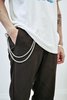 The Silver Stone Double Braided Wallet Chain - Thumbnail 1
