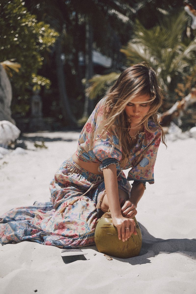 Spell & the Gypsy Collective Seashell Maxi Skirt - Opal