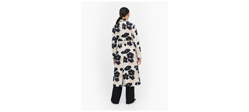 【メーカー再生品】 Juttu Marimekko Kevattalkoot Garmentory | Tan/Black/White - Coat ジャケット・アウター