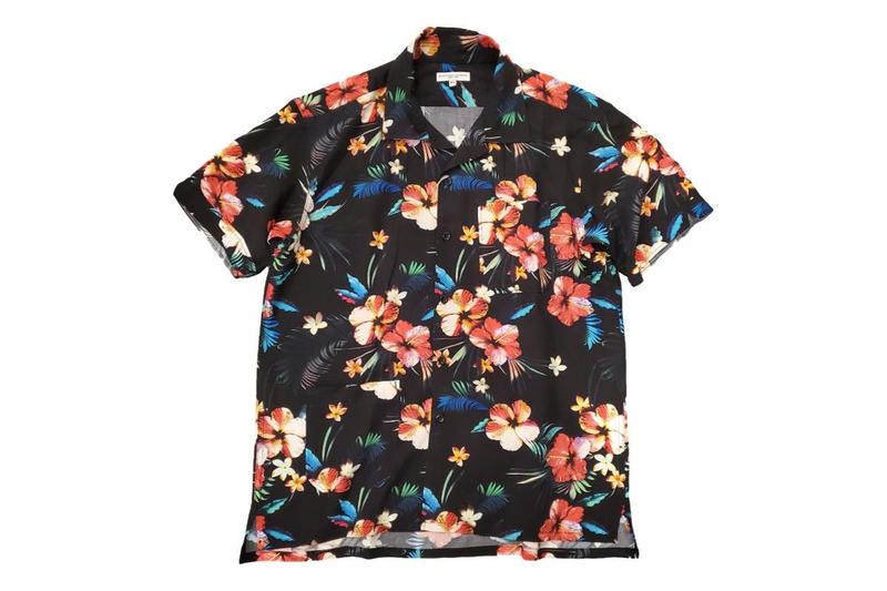 Engineered Garments Floral Camp Shirt - Black Tropical | Garmentory