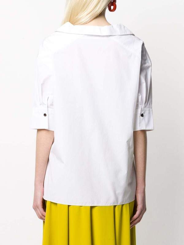 MARNI Lily Cotton Poplin Blouse - White MARNI Lily Cotton Poplin Blouse - White