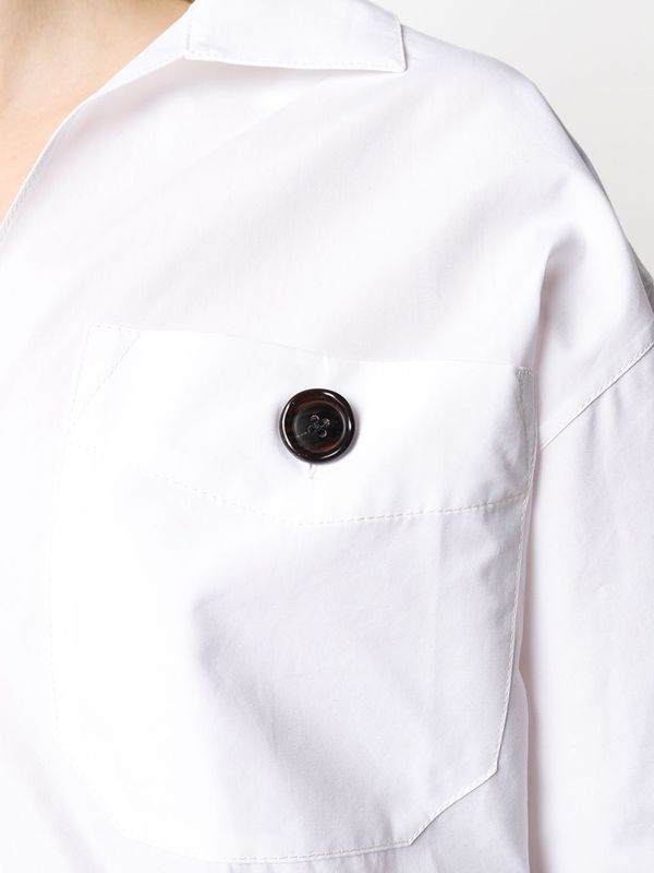 MARNI Lily Cotton Poplin Blouse - White MARNI Lily Cotton Poplin Blouse - White