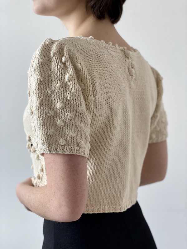 popcorn stitch sweater