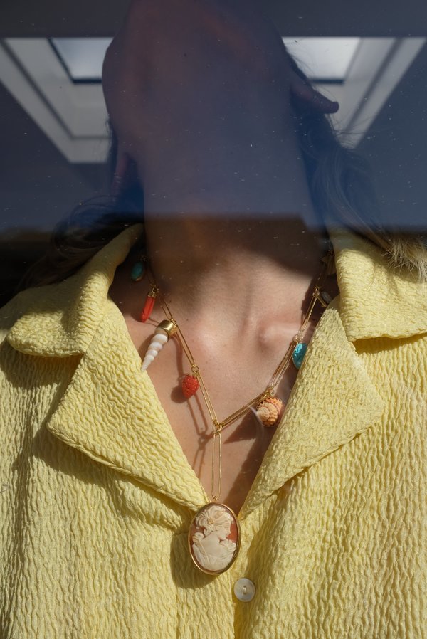Grainne Morton Handmade Chain Charm Necklace - 18K Gold Plated Grainne Morton Handmade Chain Charm Necklace - 18K Gold Plated