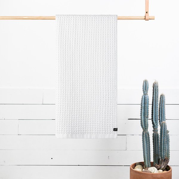 Slowtide Guild Waffle Four Piece Bundle Towel - White Slowtide Guild Waffle Four Piece Bundle Towel - White