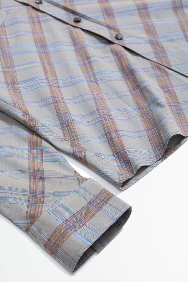 Lemaire Western Shirt - Grey Check | Garmentory