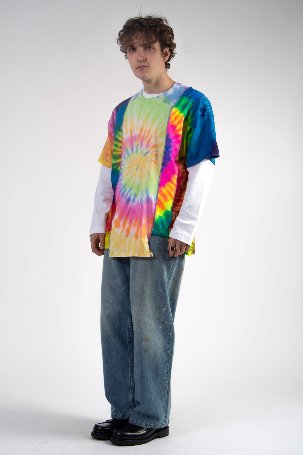 ハンサム度がアップする【Needles】 Tie Dye S/S Tee Needles Tie Dye 5 Cuts Short Sleeve Tee | Garmentory