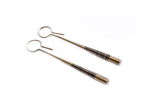 TUAREG THIN NOTCHES OXIDIZED SILVER DRIP HOOK EARRINGS TUAREG THIN NOTCHES OXIDIZED SILVER DRIP HOOK EARRINGS
