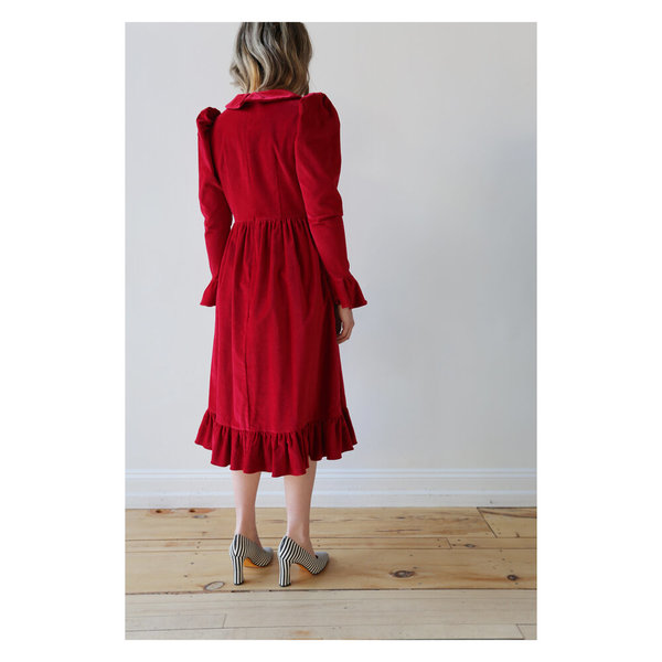 strapless open back dress Abstract Rose Mid-length Coat – Kimera main image 0