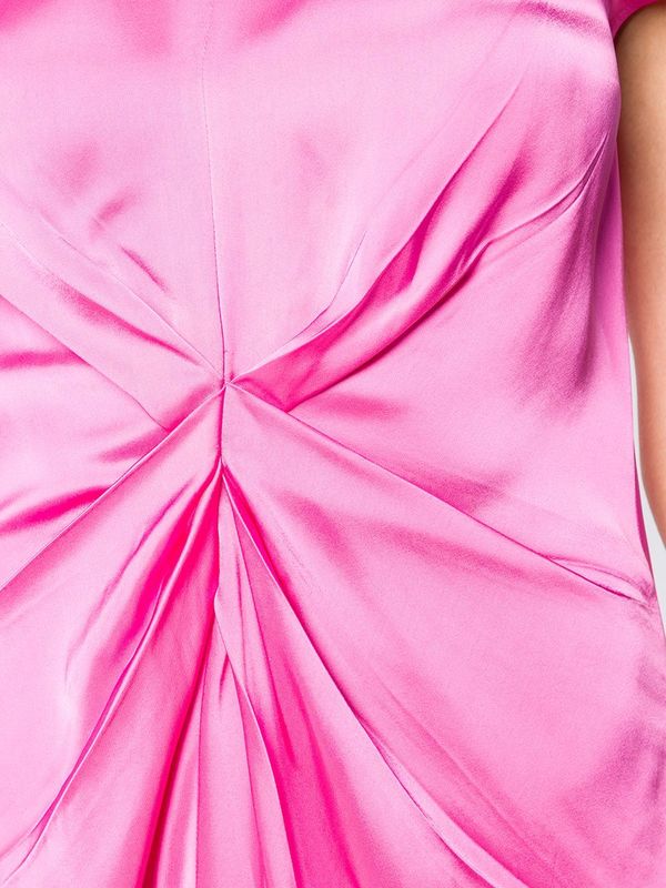 Helmut Lang Knot Silk Dress - Pink Helmut Lang Knot Silk Dress - Pink