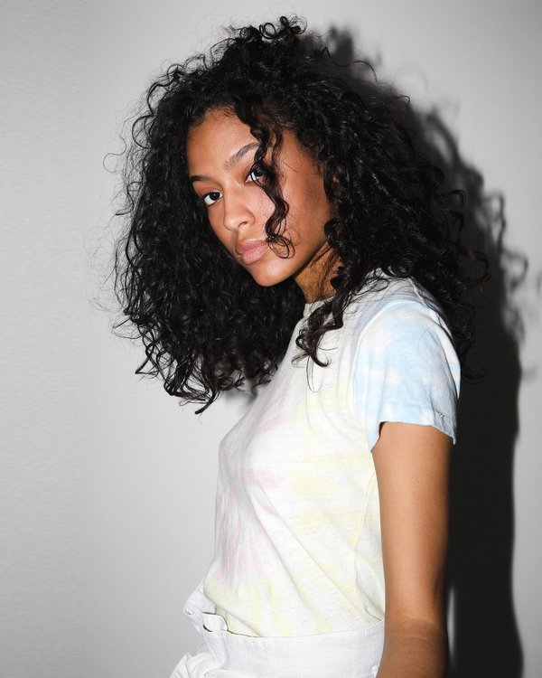 Mother Denim The Sinful Tie-Dye Tee - Pink Tulip Mother Denim The Sinful Tie-Dye Tee - Pink Tulip