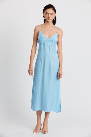 Third Form Corset Cami Slip Dress - Sea | Garmentory