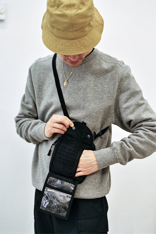 Pop Trading Company Passport Pouch - Black | Garmentory