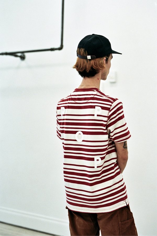 off white striped tee