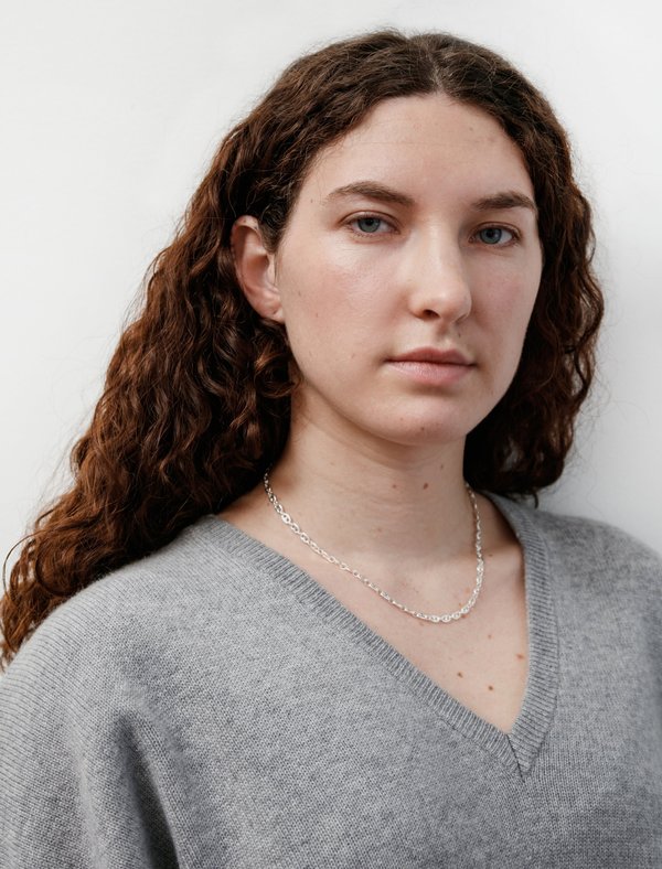 All Blues Coffee Beans Short Necklace - Silver | Garmentory