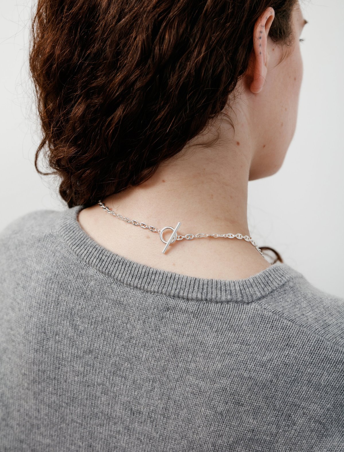 All アクセサリー blues Garmentory | Silver - Necklace Short Beans Coffee Blues All 52cm NECKLACE beans coffee アクセサリー